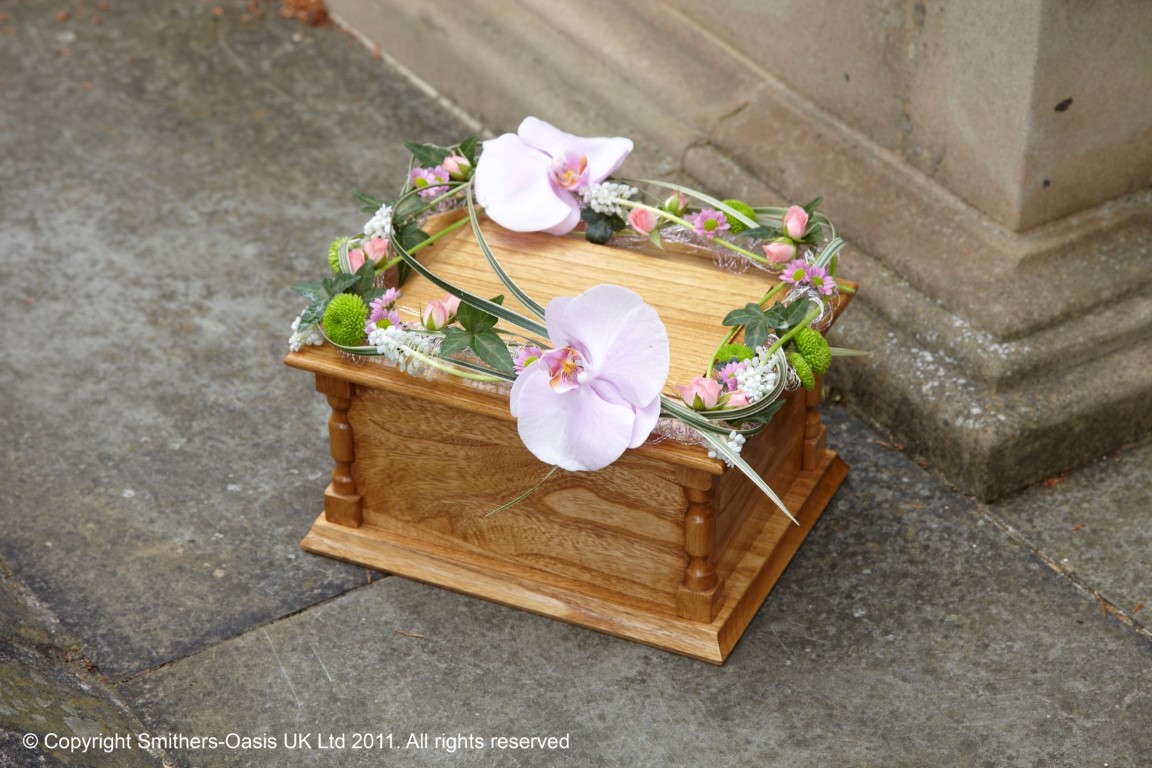 Orchid Coffin Garland