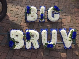 Brother, big BRUV, funeral tribute, funeral flowers, gravesend, florist
