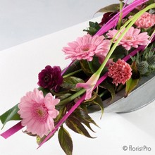 pink, purple, table, gift, arrangement, www.thegravesendflorist.co.uk