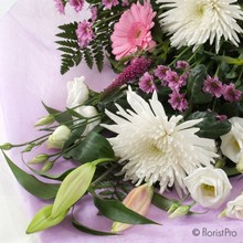 flat, tied, seasonal, gift, flower, bouquet,