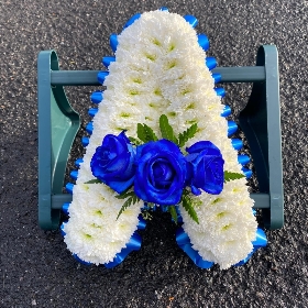 Letter, white,  Funeral, tribute, wreath, flowers, Biggin Hill, Westerham, Orpington, Bromley, Sevenoaks, Florist, delivery, delivered