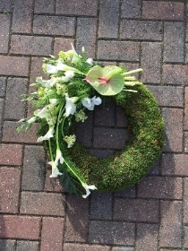 Funeral, wreath, unusual, modern, flowers, florist, delivery