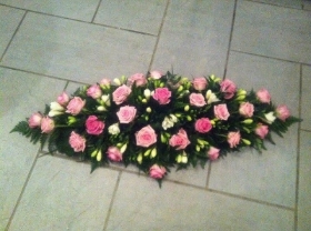 Rose & Freesia Coffin Spray