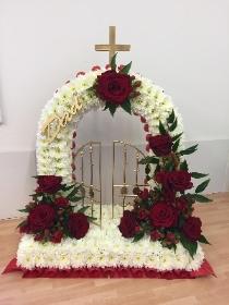 Gates, heaven, funeral, tribute, wreath, flowers, Biggin Hill, Westerham, Orpington, Bromley, Sevenoaks, Florist 