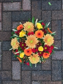 Autumn, posy, oasis, funeral, flowers, tribute, Gravesend, Florist, kent