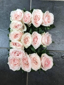 Rose, letters, word, initial, Funeral, tribute, wreath, flowers, Biggin Hill, Westerham, Orpington, Bromley, Sevenoaks, Florist 